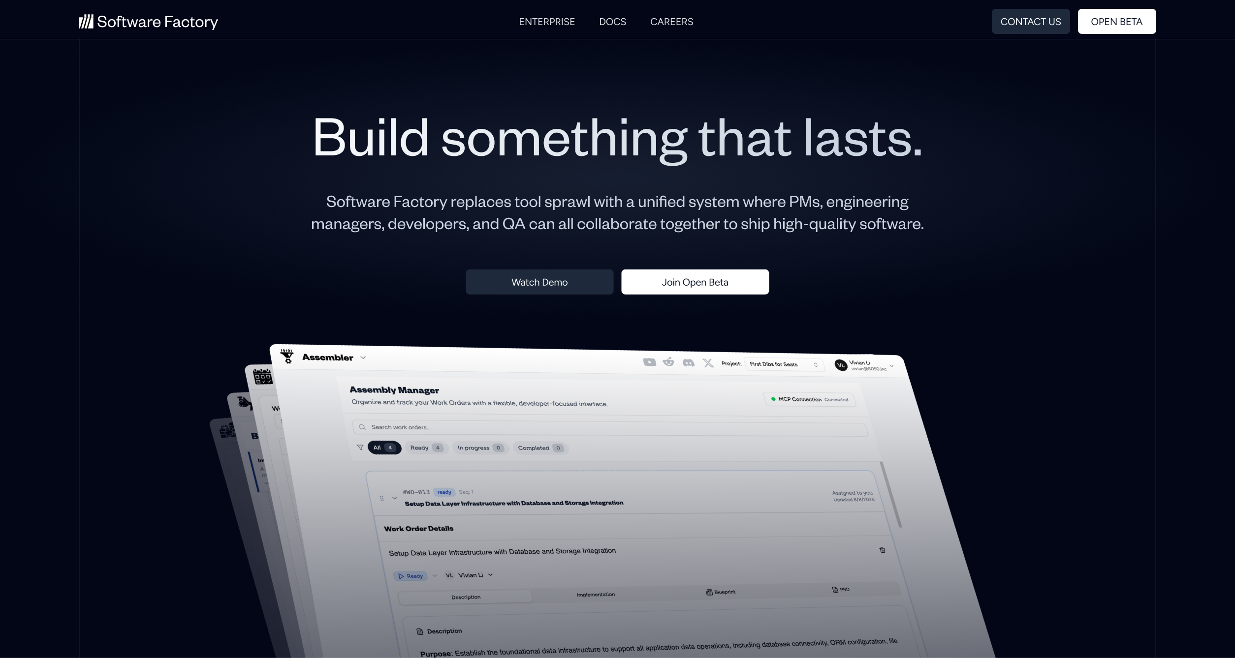 8090 Solutions website built on the new brand system